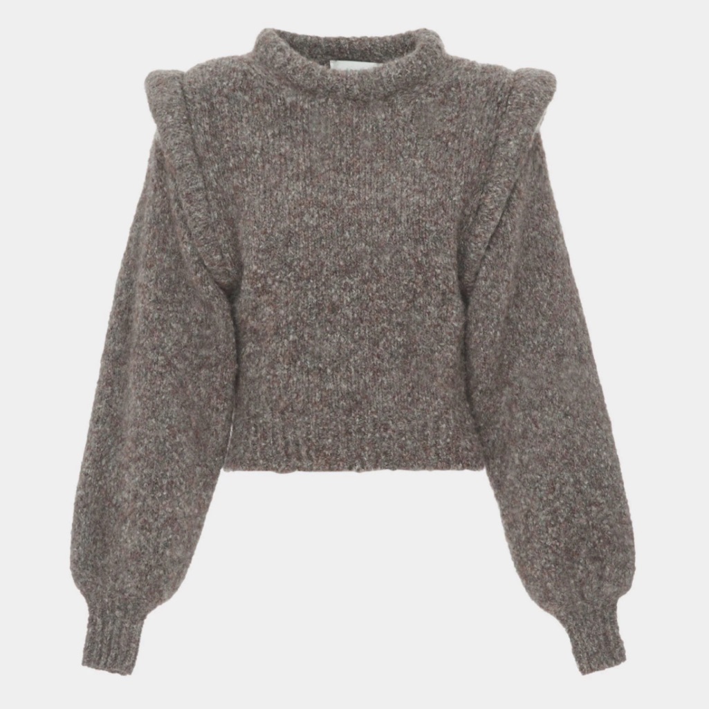 Women's Gray Beige Heather Sweater